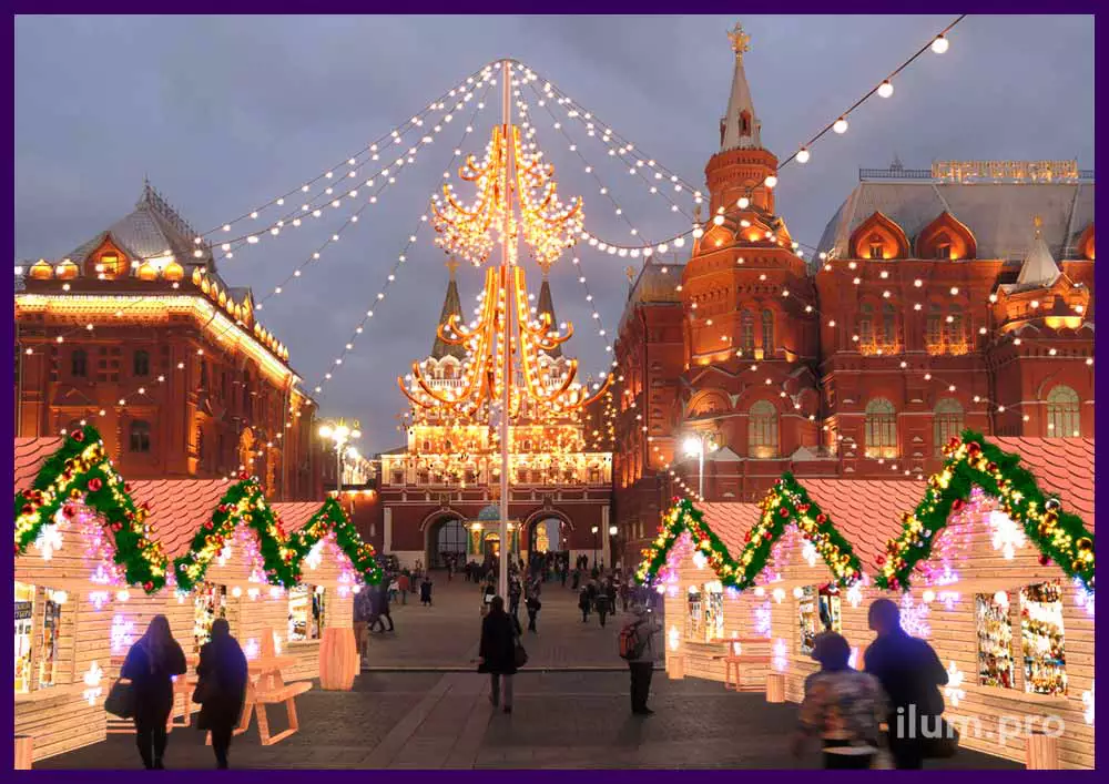 Новогодняя ярмарка. Концепция украшения Рождественской ярмарки в Москве