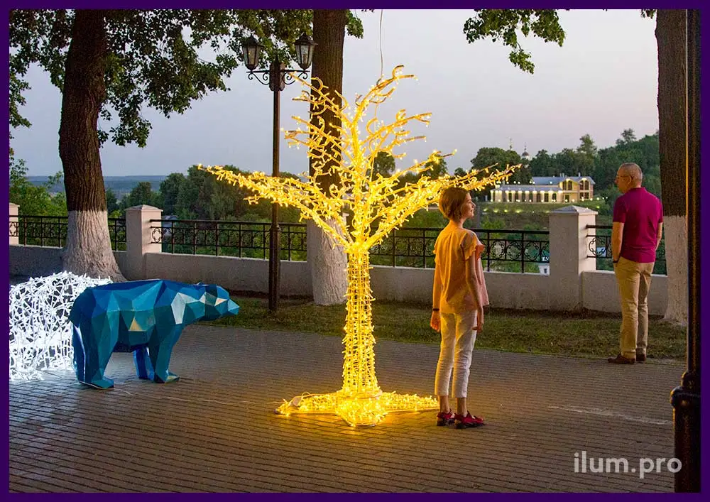 Фотозона светящееся дерево для помещения и улицы