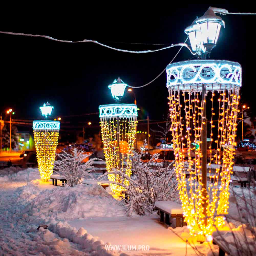 Консоли на фонарях в поселении Новофёдоровское