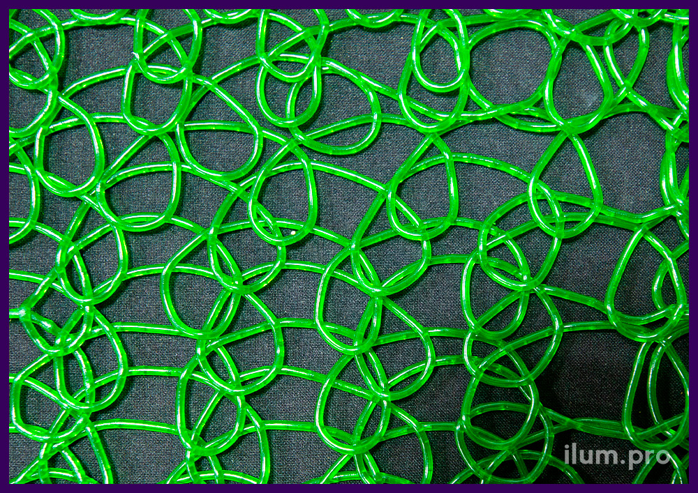 Зелёная пластиковая сетка из эластичного пластика, декоративное покрытие на Новый год
