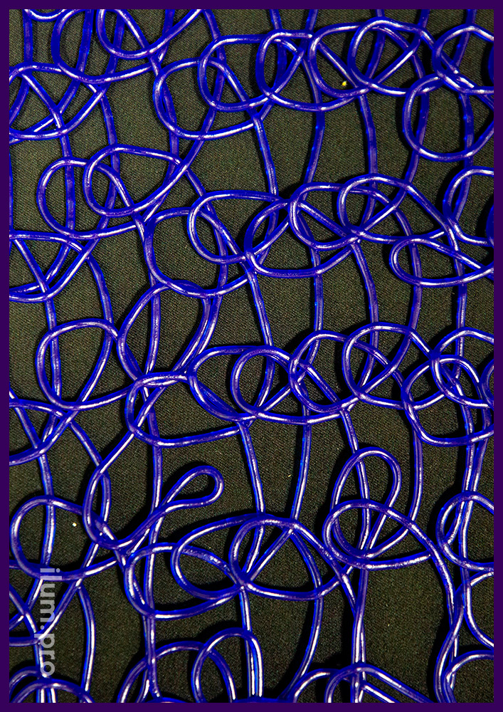 Сетка из ПВХ синего цвета, декоративное покрытие для праздничных фигур