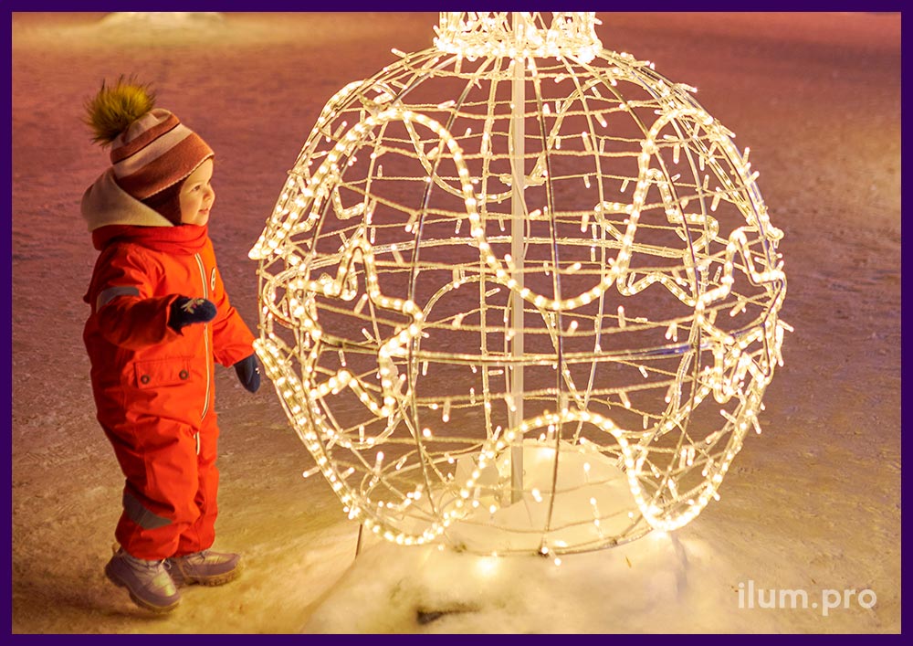 Украшение Великого Новгорода светодиодными декорациями на новогодние праздники, защита IP65