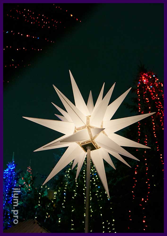 Звезда гернгута популярное рождественское украшение для соборов и храмов