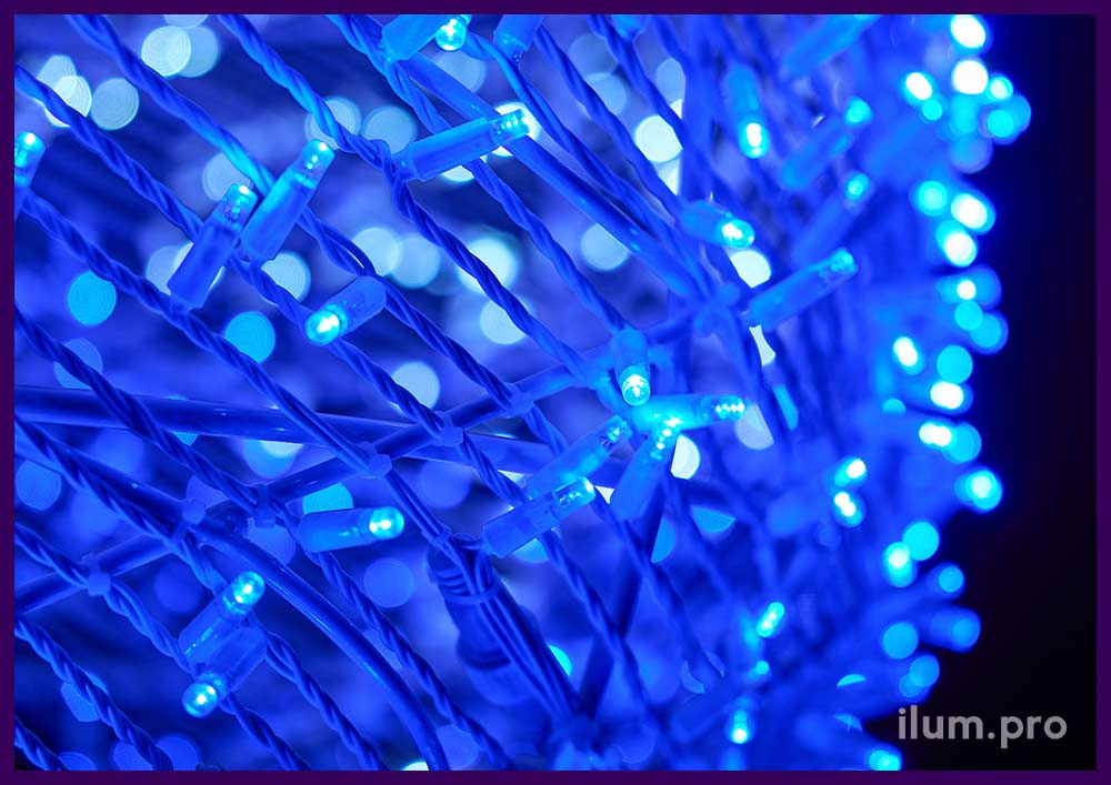 Бело-синяя светодиодная фотозона в виде бутылки воды Ульянка